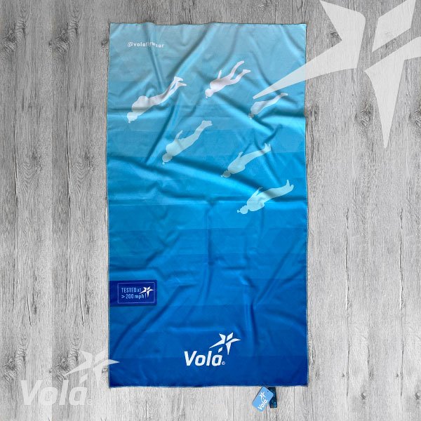 TOWEL MICROFIBER VOLA BLUE DEGRAD T-L