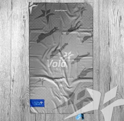 TOWEL MICROFIBER VOLA GRAY DOTST-L