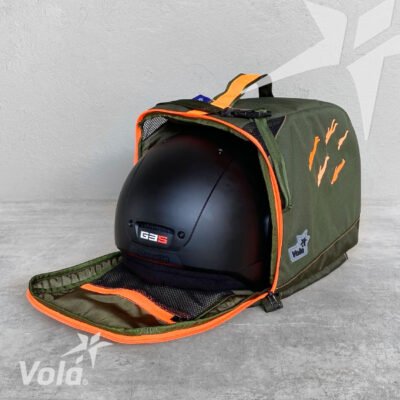 HELMET CASES GREEN/ORANGE VOLA