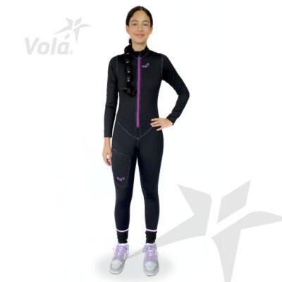 Tunnel Suit Black - Purple Women